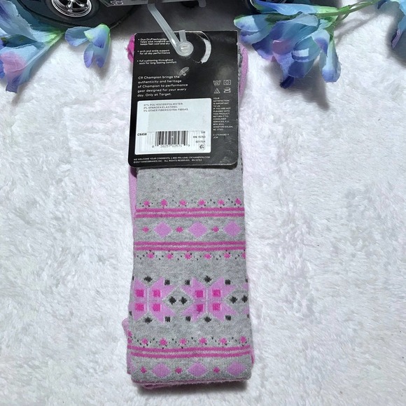 Champion C9 NWT 2 Pairs Over the Calf Socks for Girls L (4-9) - Picture 5 of 7